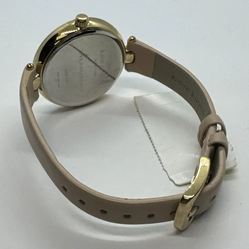 Kate Spade Holland KSW1281 Women's Pink Leather Strap Analog Dial Watch JNA462